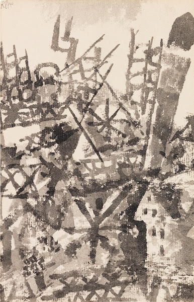 Der Krieg schreitet über eine Ortschaft 1914