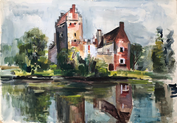 Wasserschloss in Reichertshausen circa 1938