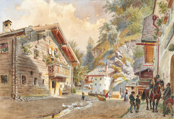 The Town Square In GroßArl