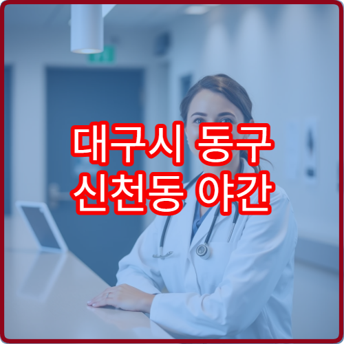 대구시 동구 신천동 야간 내과 진료 가능한 병원 상세 안내