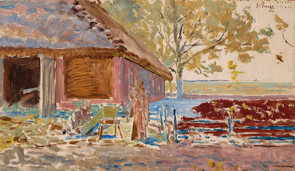 End of the century  31 December 1899 landscape with a coffin 1899