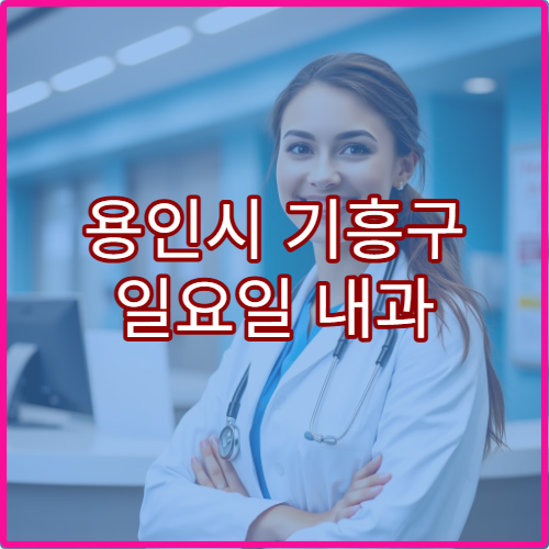 용인시 기흥구 일요일 내과 진료 병원 감기·장염 치료 상담 가능