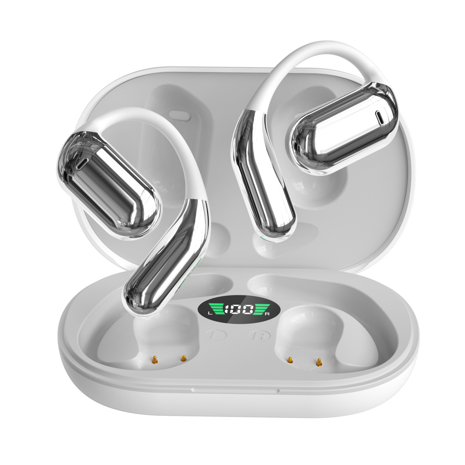 Open wireless Bluetooth headphones with AI translation