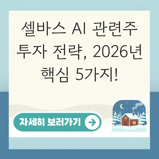 셀바스 AI 관련주 투자 전략