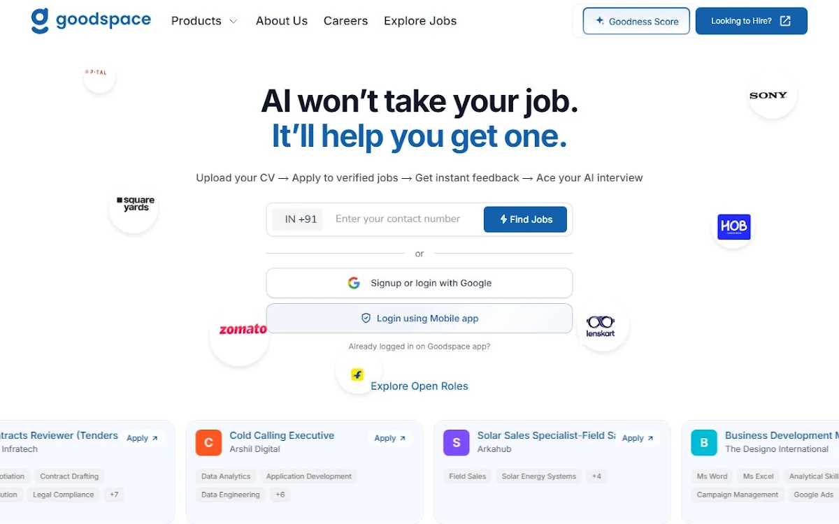 Captura de AutoRecruiter by GoodSpace