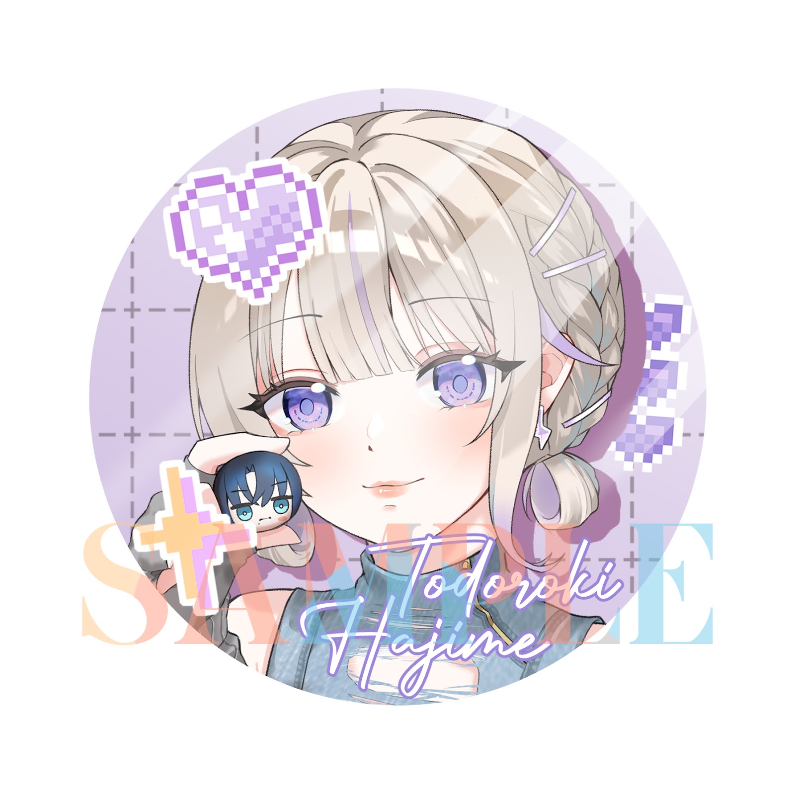 Todoroki Hajime Idol Outfit Metal Badge By Hiudarat