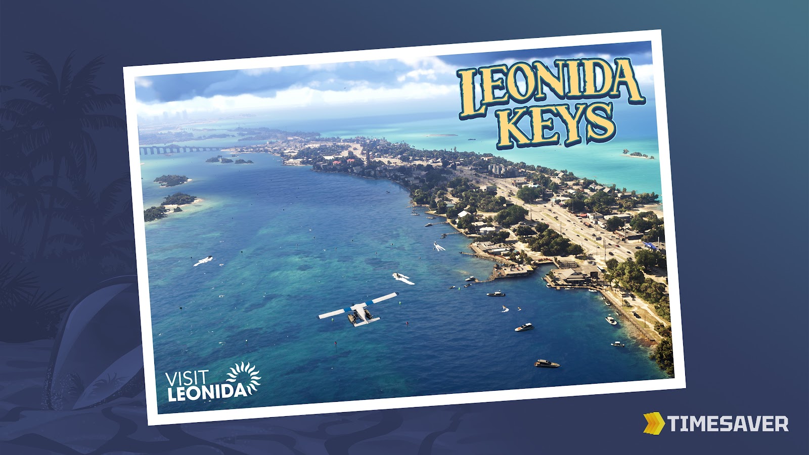 The Leonida Keys — the GTA 6 island chain inspired by the Florida Keys, shown in Rockstar's official Visit Leonida postcard