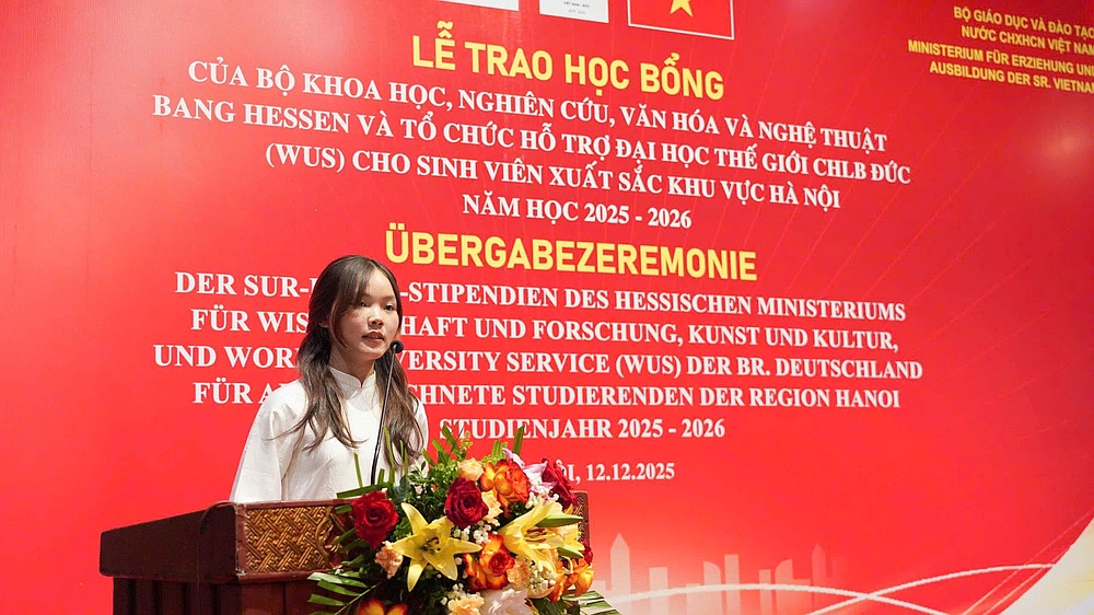 Sinh viên Trường Đại học Tây Bắc vinh dự nhận Học bổng Hessen của CHLB Đức năm học 2024 - 2025