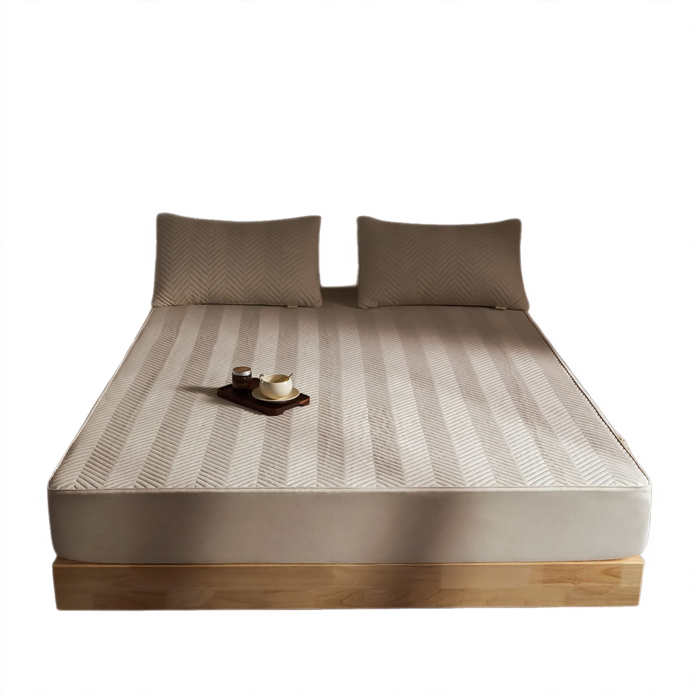 Cotton-Linen Fitted Sheet, Japanese Style