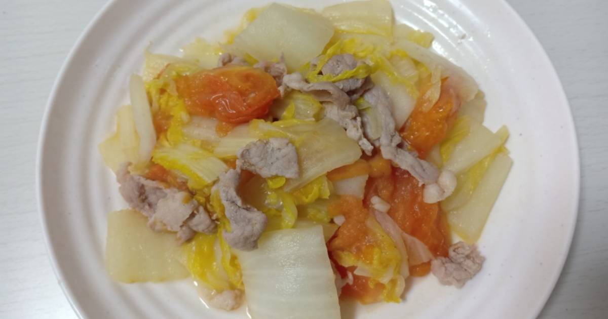 Cải thảo xào thịt