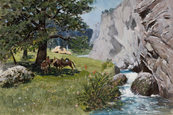 Rest under Rocks 1876