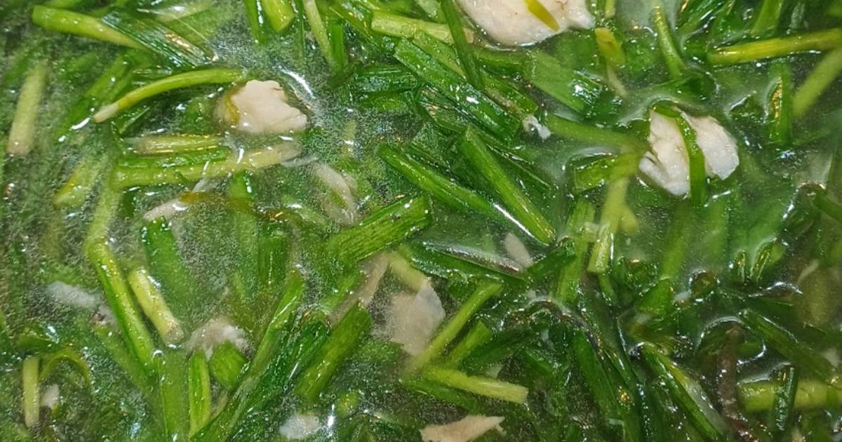 Canh hẹ nấu cá quả