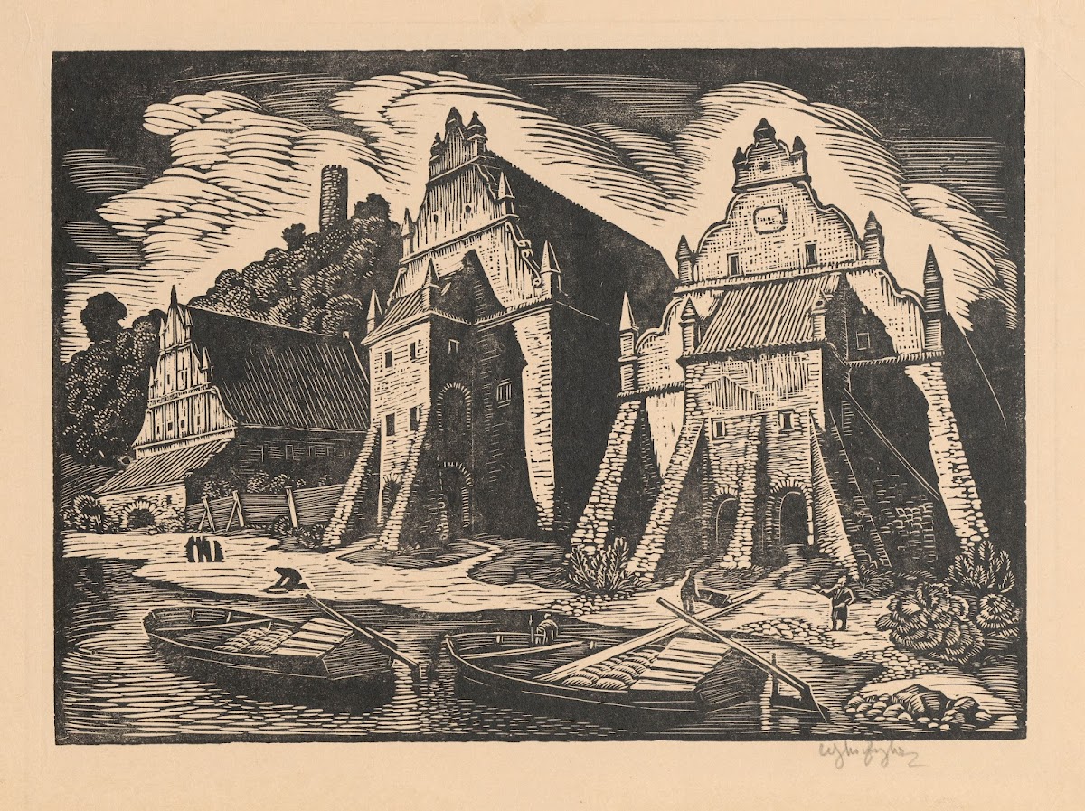 Spichrze w Kazimierzu 1929