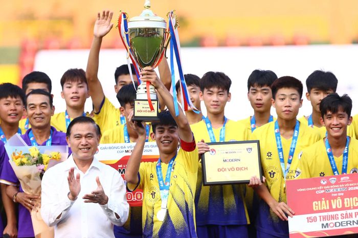 Bóng đá Hà Nội ghi dấu ấn ở Giải U15 Quốc gia - Đài Phát thanh và truyền hình Hà Nội