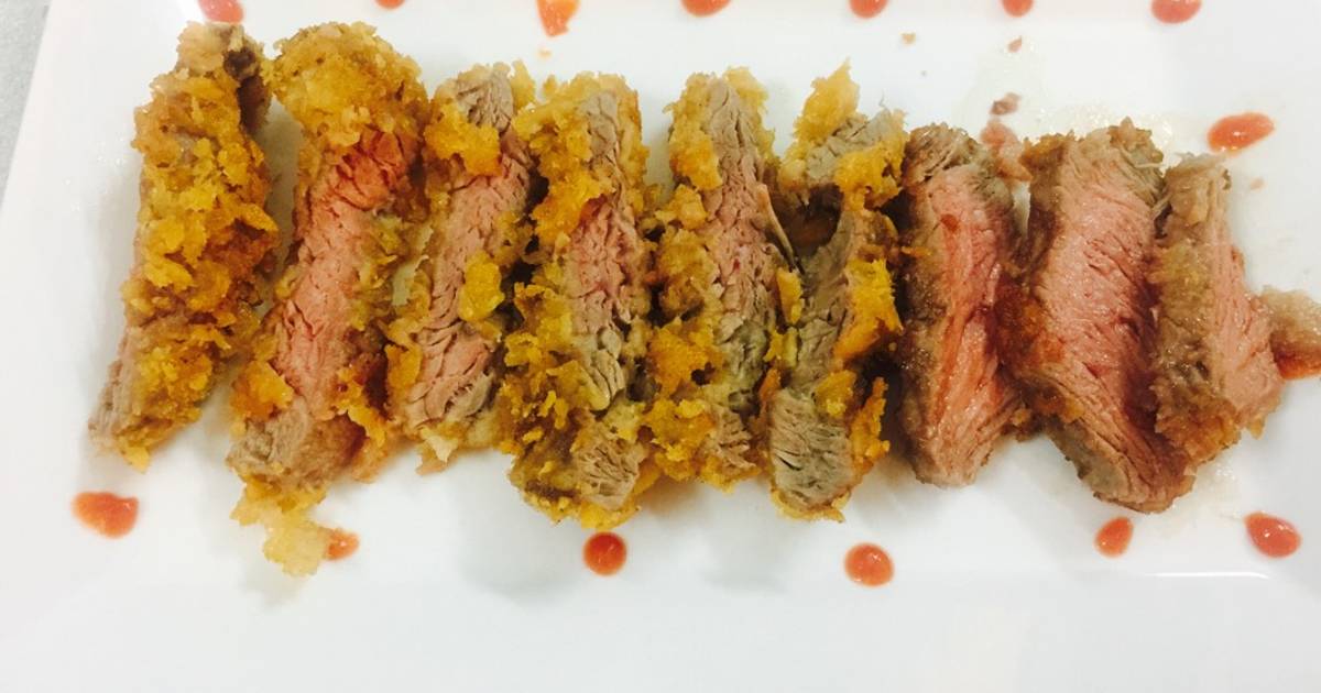 Thịt bò chiên bột thái lát