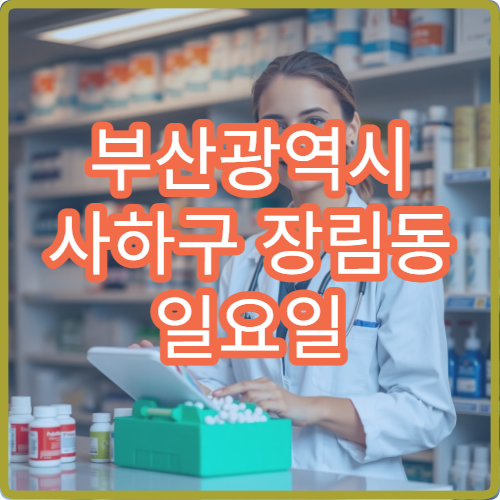 부산광역시 사하구 장림동 일요일 문 여는 약국