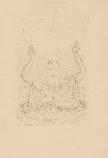 God the Father holding the globe above His head 1900   1910