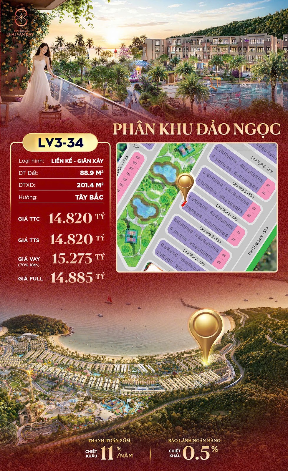 LV3-34 🔥 VINHOMES HẢI VÂN BAY