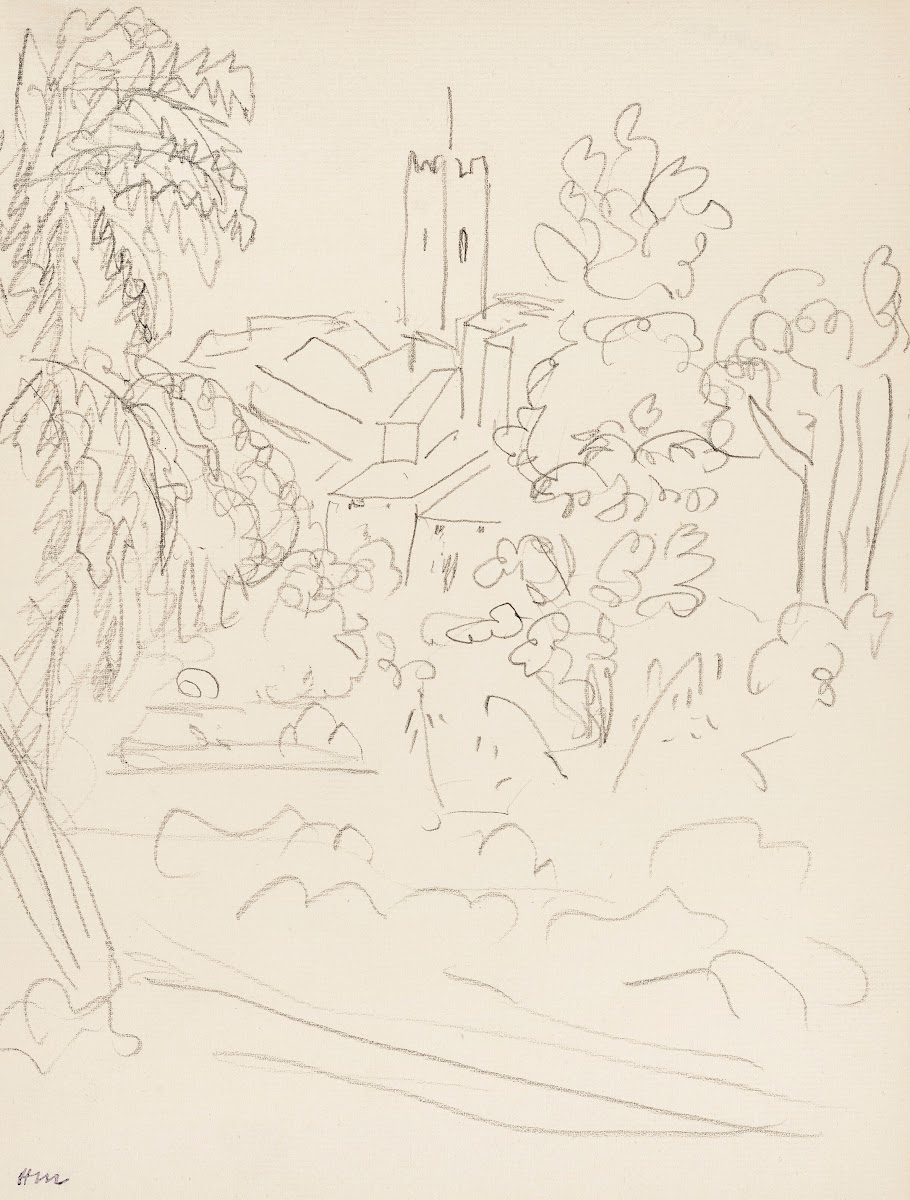 Paysage Vence 1945