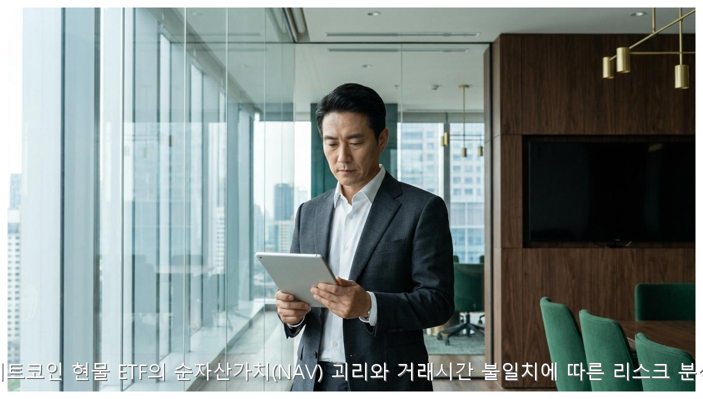 비트코인 현물 ETF 괴리율과 거래시간 리스크 분석 (2026) 핵심 안내 및 분석 인포그래픽 (4)