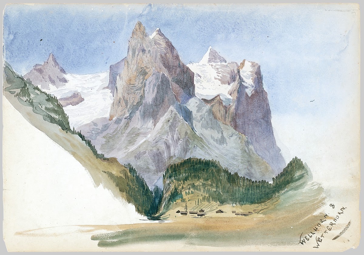 Matterhorn from Zmutt Glacier Zermatt 1870