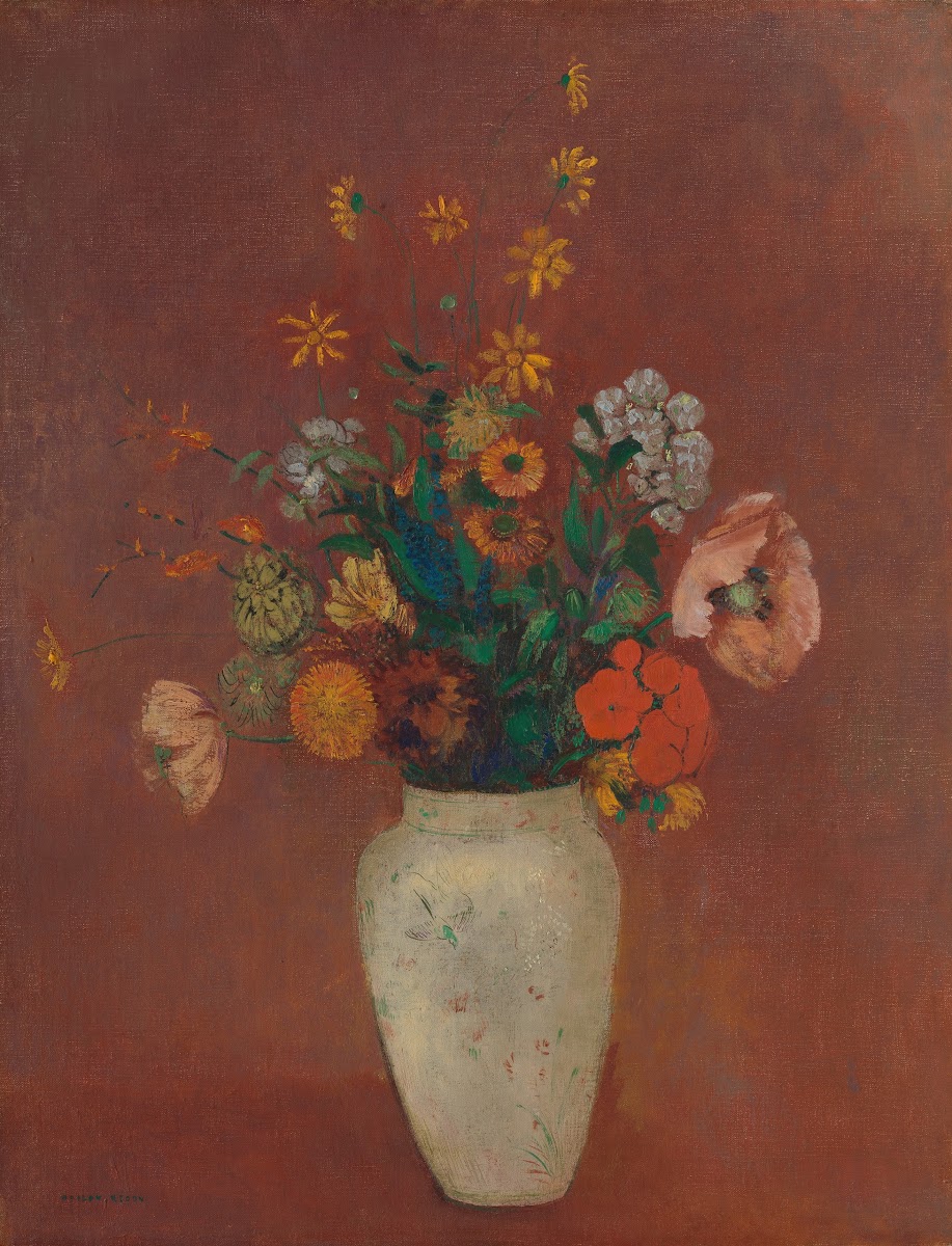 Bouquet in a Chinese Vase ca 191214
