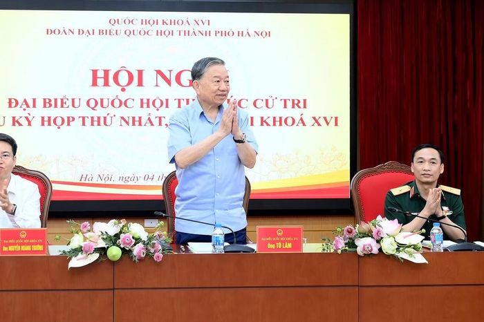 Tổng Bí thư, Chủ tịch nước Tô Lâm tiếp xúc cử tri Hà Nội - Đài Phát thanh và truyền hình Hà Nội