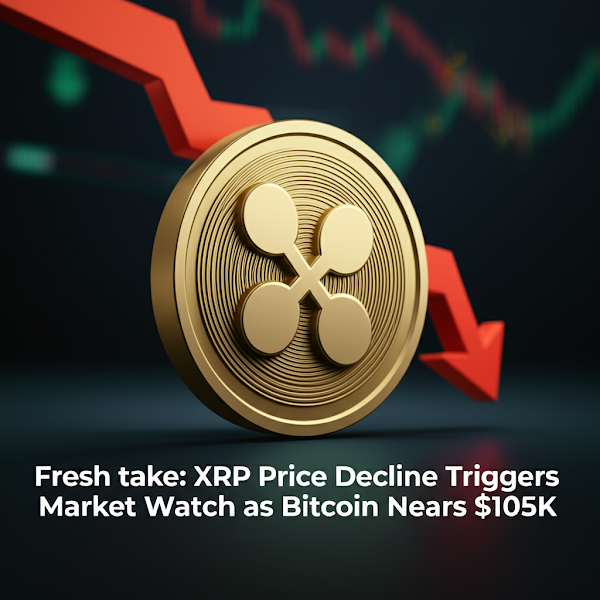 Fresh take: XRP Price Decline Triggers Market Watch as Bitcoin Nears $105K