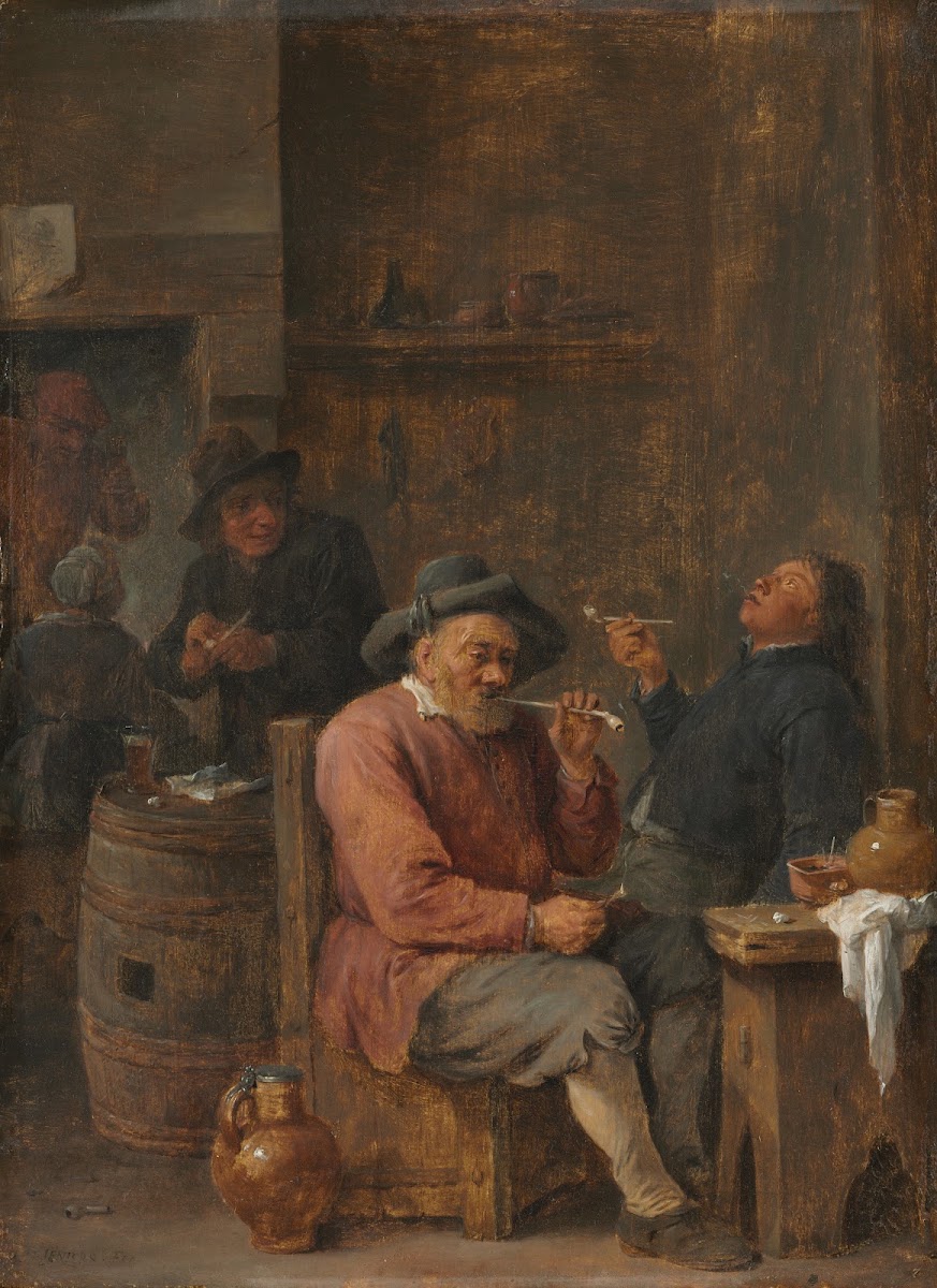 Peasants Smoking in an Inn c 1640