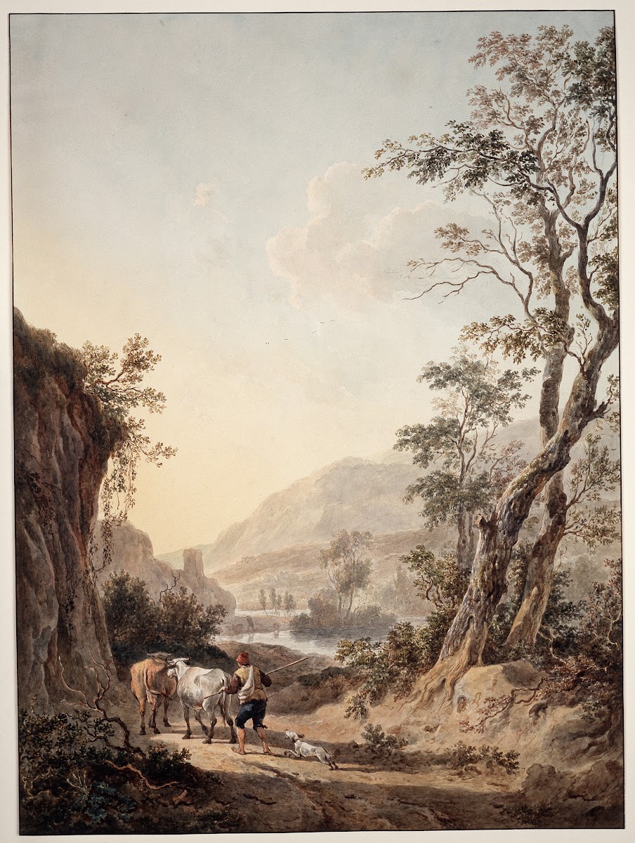 Italianisierende Landschaft mit einem Hirten ca 1790  1795