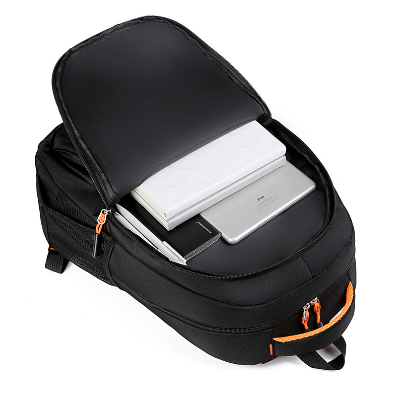 Large nylon backpack, 36–55 L, waterproof and theft-proof
