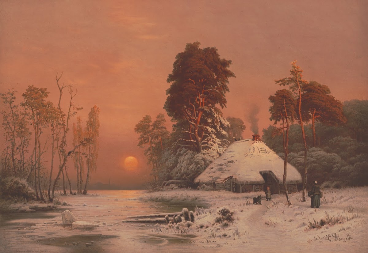 Sunset in winter 1872