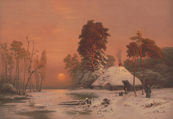Sunset in winter 1872