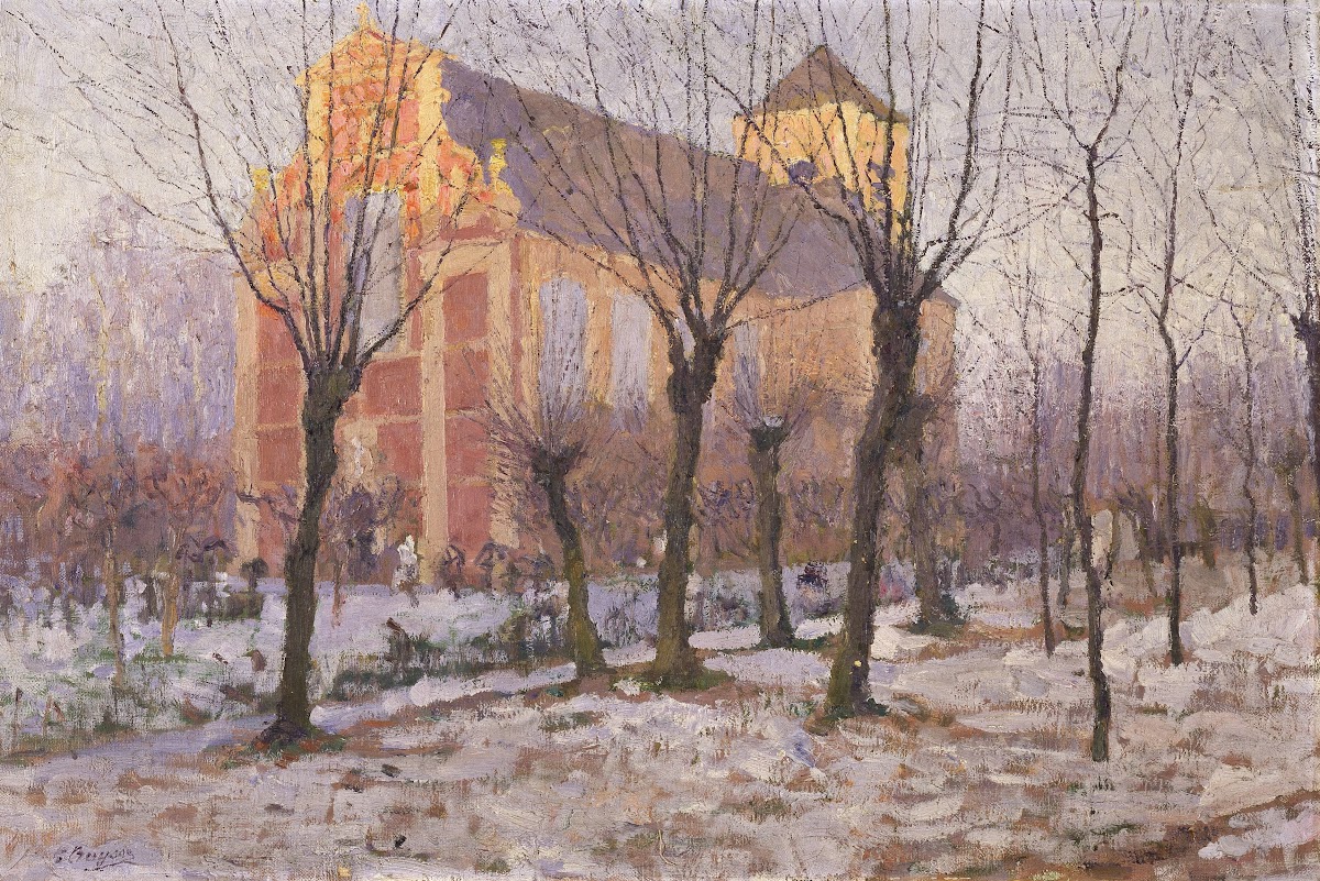 Saint Catherines Church in Wondelgem Ghent 19th century