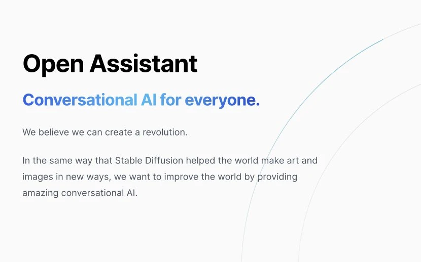 Captura de OpenAssistant