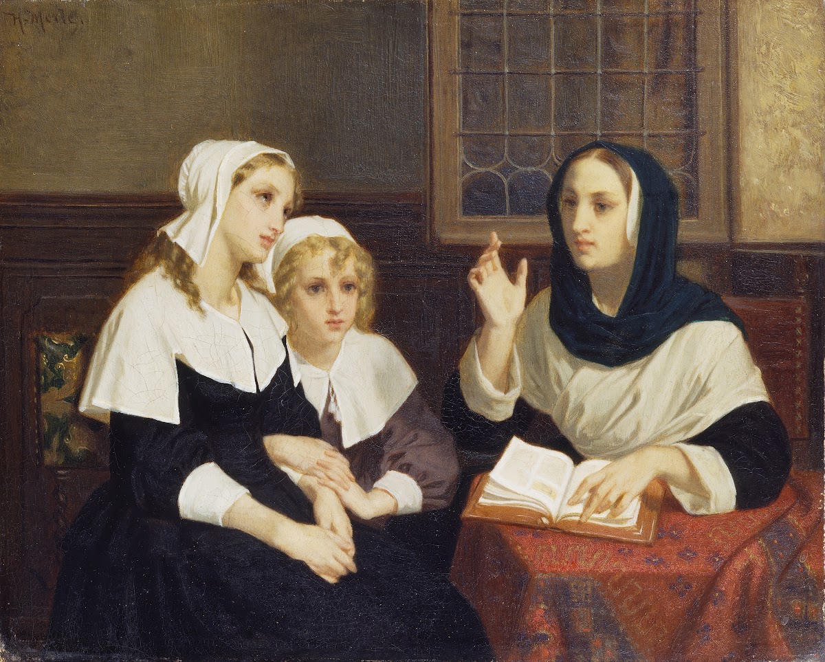 Reading the Bible c 1859
