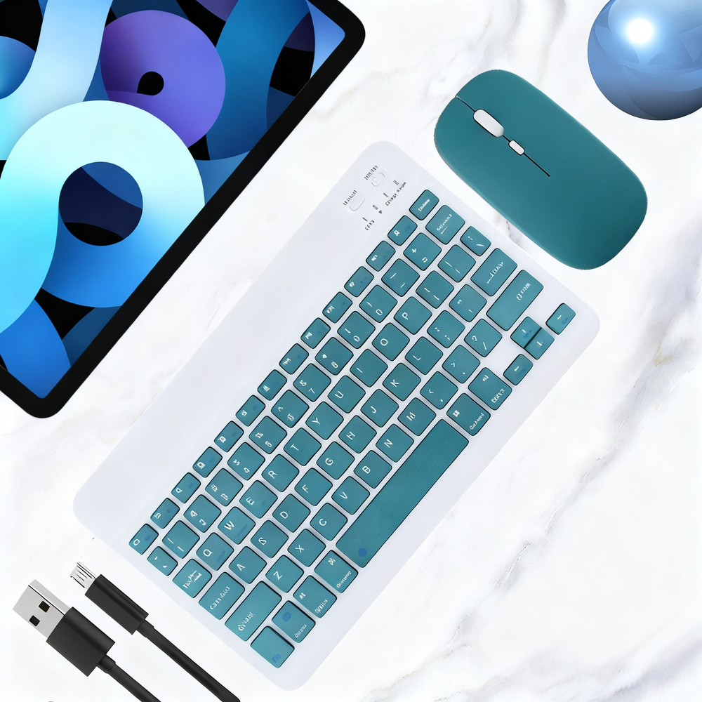 Bluetooth-Tastatur mit Maus für Tablets und Laptops
