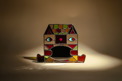 Cattus Domus Stained-Glass Mirror