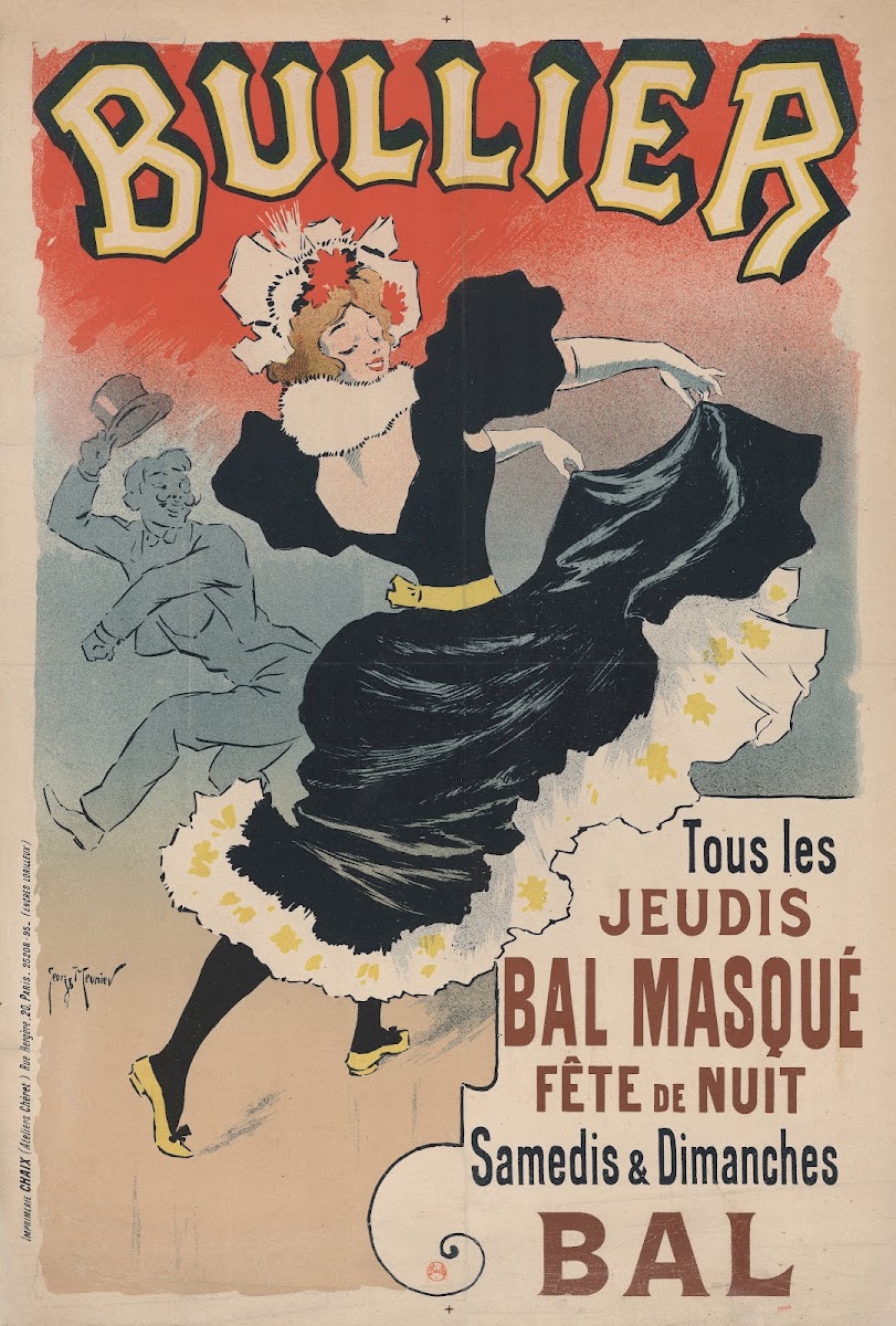 Bullier Tous les jeudis Bal masqué fête de nuit Samedis et dimanches Bal 1896