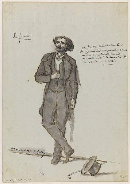 Portrait de Varlin à la prison Mazas 12ème arrondissement en 1871 1871
