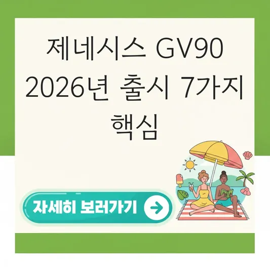 제네시스 GV90 대형 전기 SUV 제원 및 출시 예정일 대표 이미지