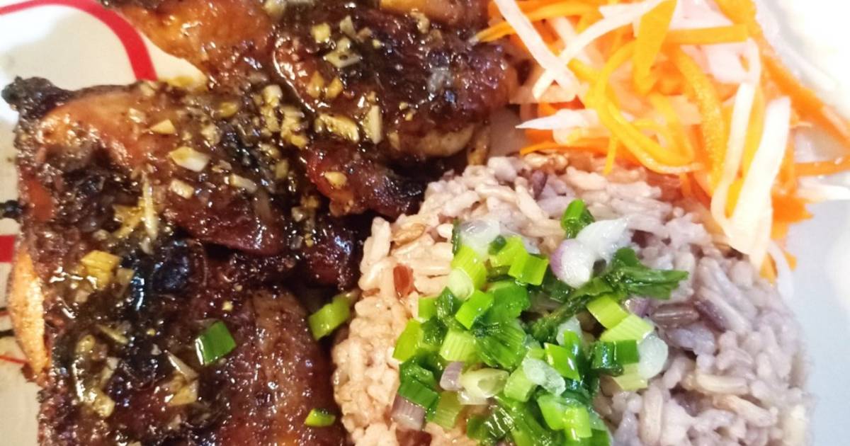 NCKD - Cơm Gà Nướng Tiêu/ Grilled Black peper Chicken Rice