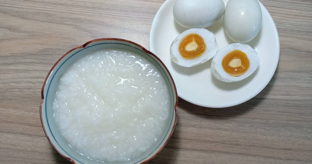 Cháo trắng trứng muối