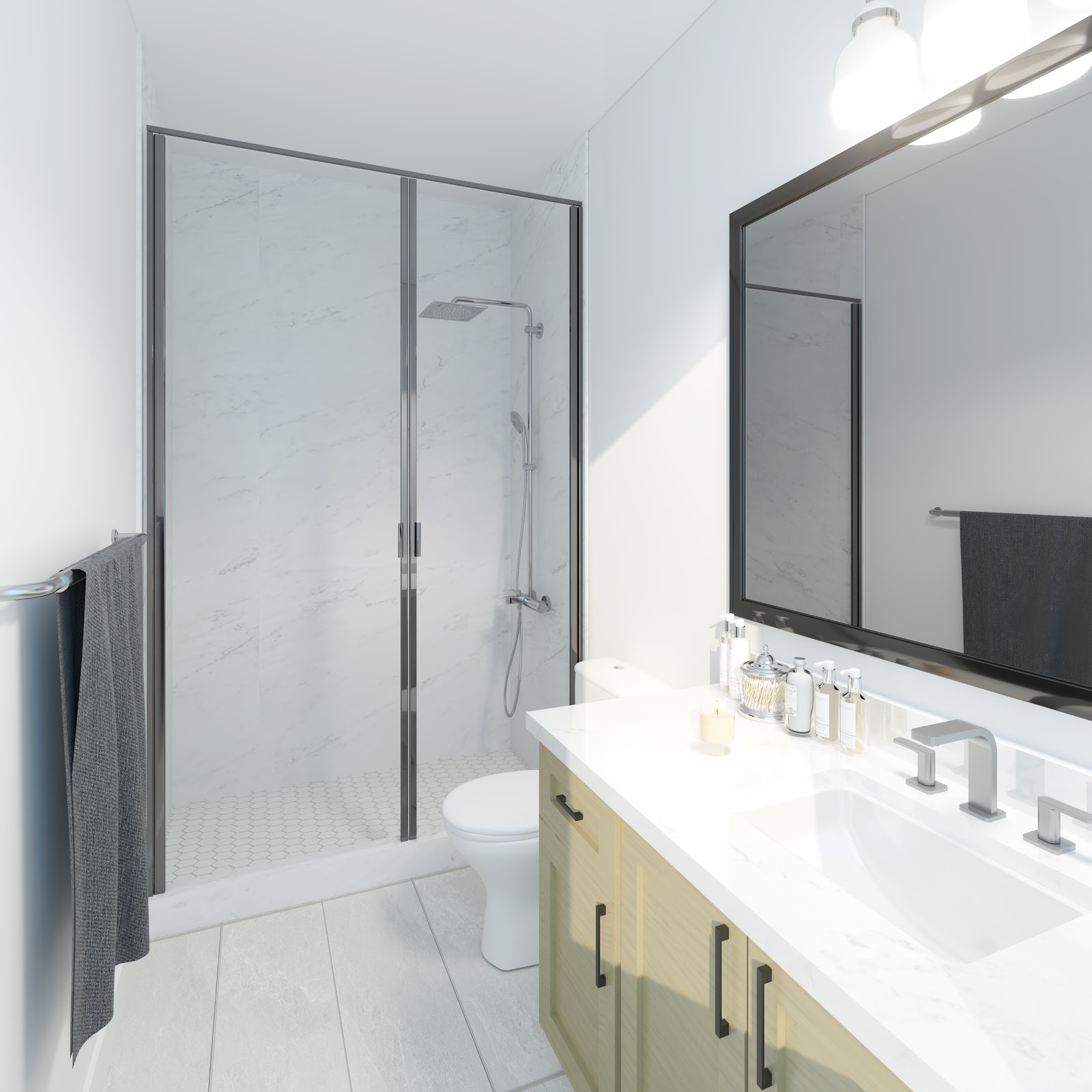 4th Bedroom Bathroom Rendering