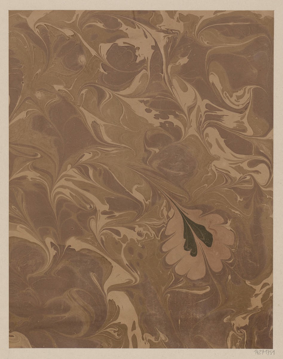Gezogenes Marmorpapier 1900