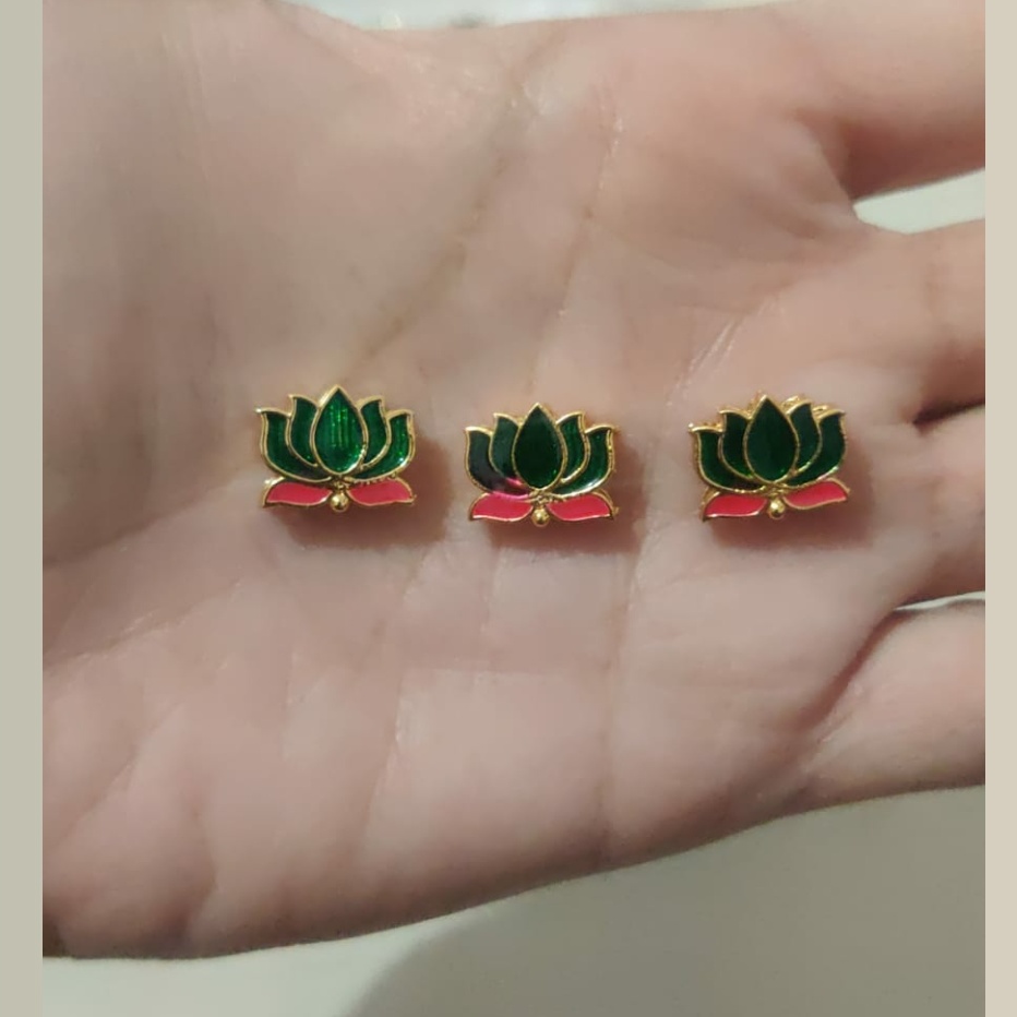 Small Red Meena  Lotus New -L256-pack of 3