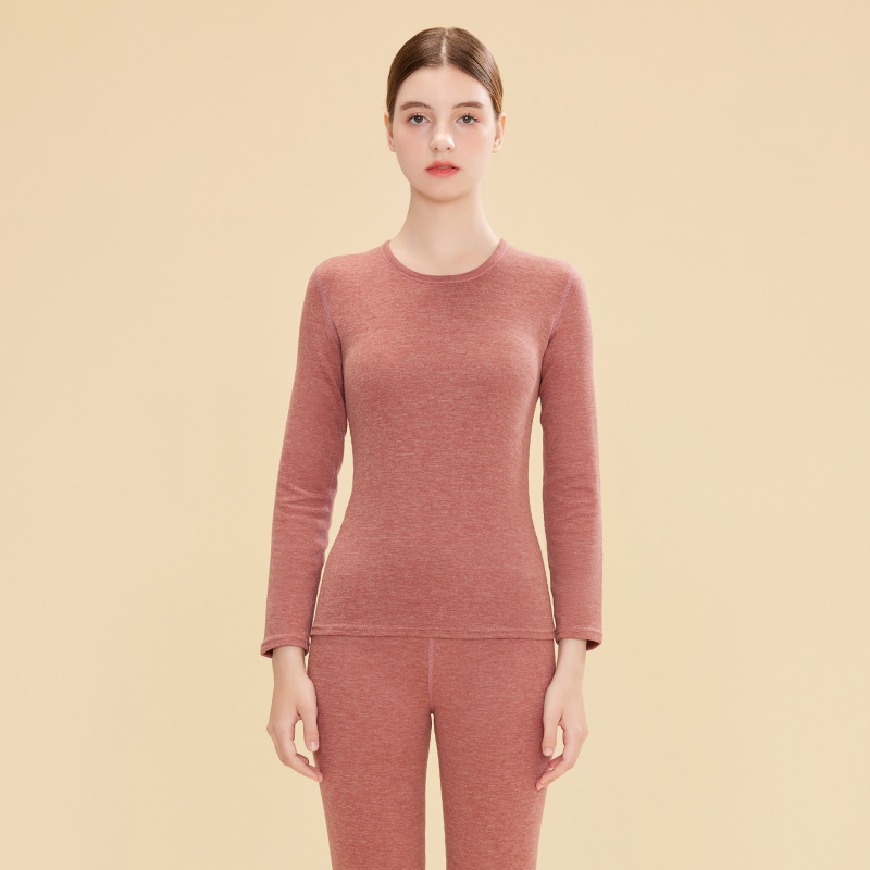 Warm underwear set made from wool-silk blend