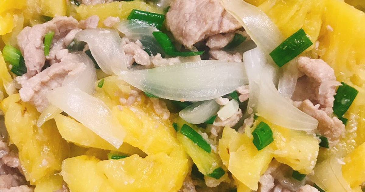 Thịt lợn kho dứa