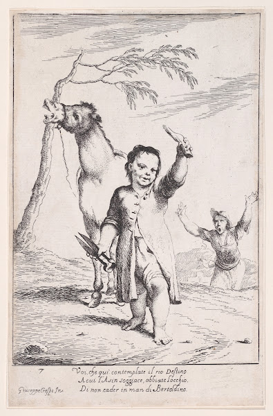 Plate 14 Bertoldino cutting off the ears of a gardeners donkey 17051715
