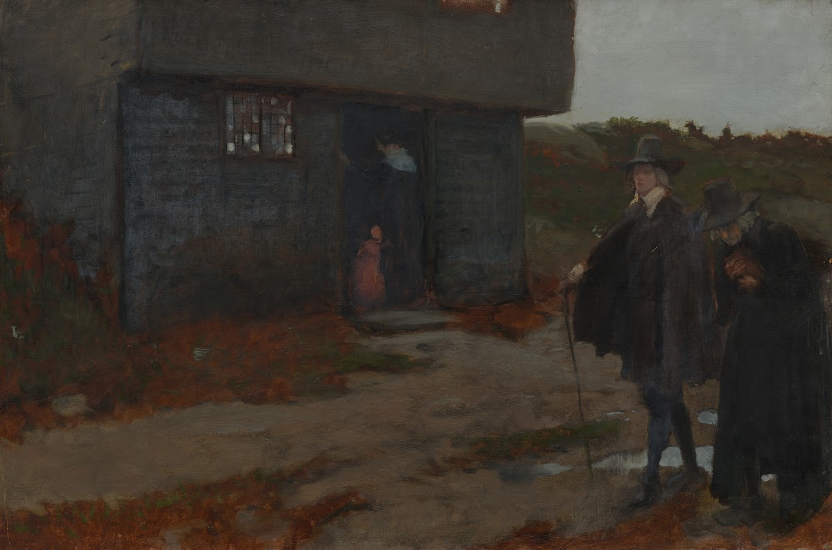 At the Cottage Door 17th Century New EnglandScene ca18711911